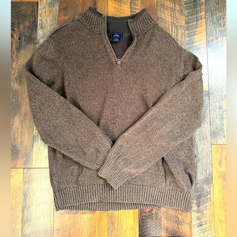 DOCKERS Men’s XL Long Sleeve Quarter Zip Pullover